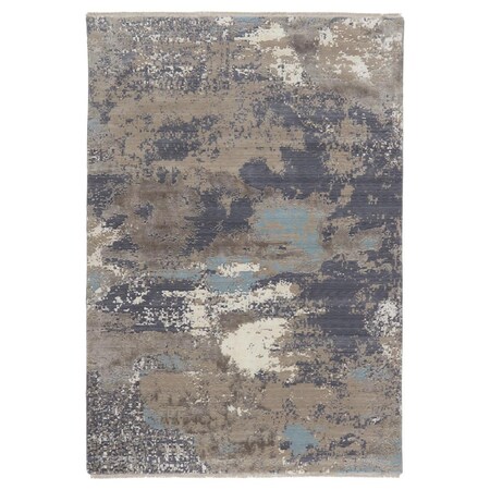 Jaipur Living 9 ft. x 12 ft. 6 in. Adriatic Abstract Area Rug, Gray & Light Blue RUG146546